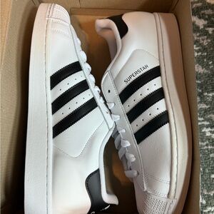 Adidas Men’s Superstar White and Black Sneakers